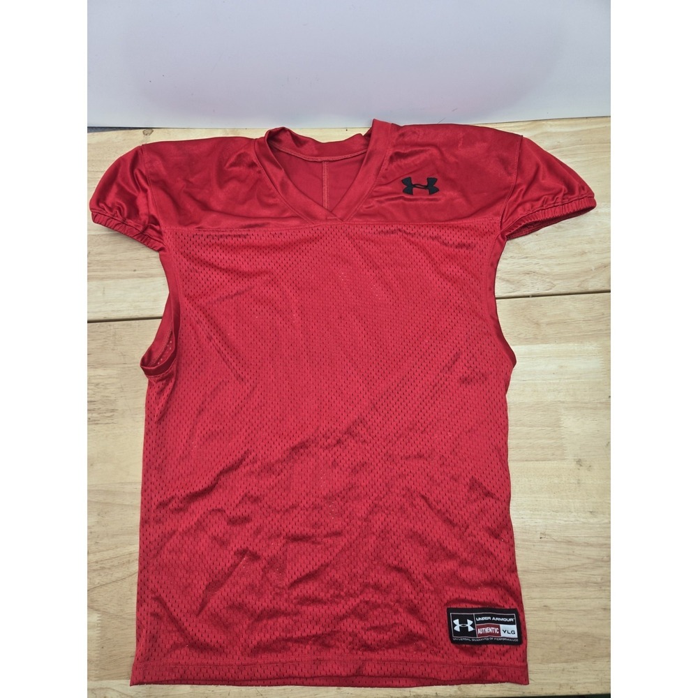 Under Armour Boy's Red Mesh Football Practice Jersey Size YLG